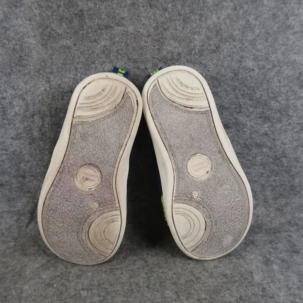 Wonder Nation Shoes Baby Toddler 6 Sneaker Slip On Dino Mite Dinosaur Blue Green_11